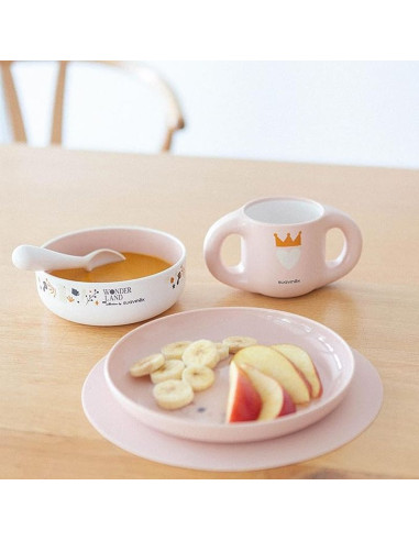 S - SUAVINEX SET PAPPA SILICONE ROSA